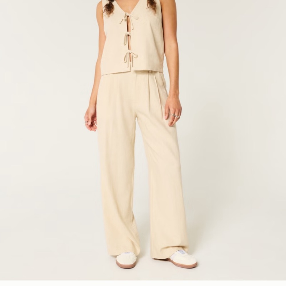 Hollister Livvy Wide Leg Linen pants